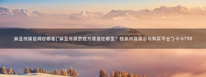 麻豆传传媒官网：麻豆传媒官网在哪看(\