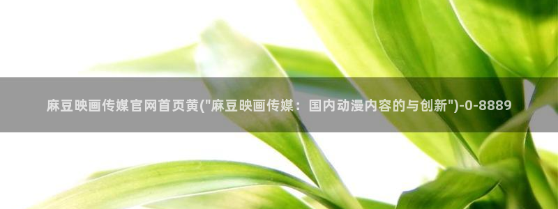 麻豆文化影视传媒官网